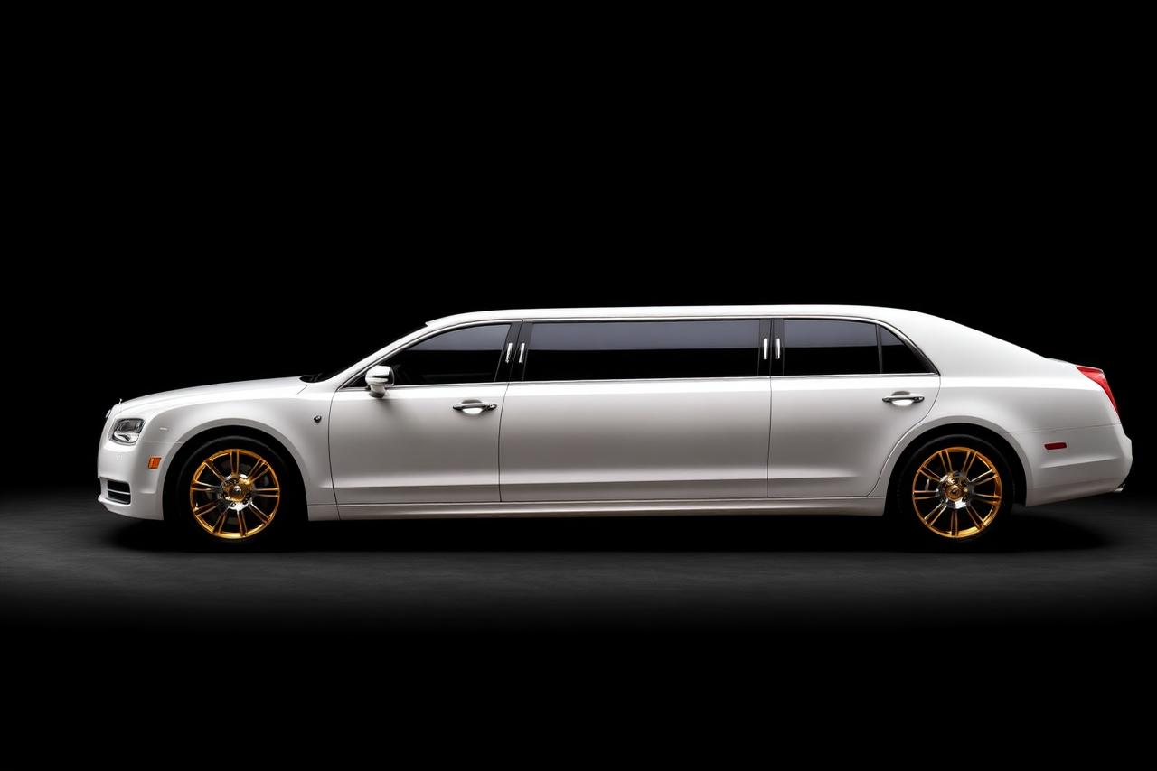 White Stretch Limousine